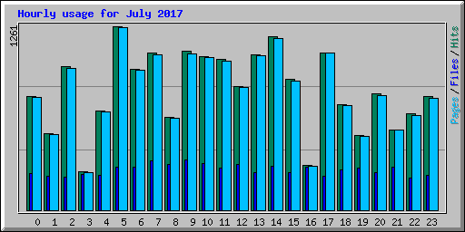 Hourly usage for July 2017