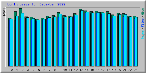 Hourly usage for December 2022